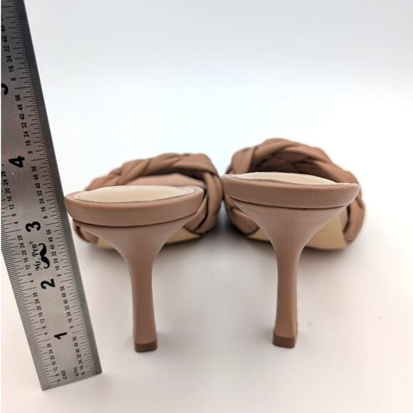 Marc Fisher LTD Draya Braided Heeled Sandal Women's Natural Size US6.5M EU37 - Picture 4 of 10